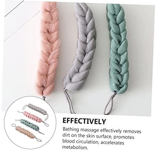 Toalla exfoliante larga y flexible de PE para masajes circulatorios en la ducha 2