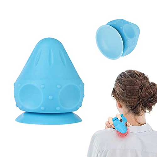 Pelota de Masaje, 1Pcs Bola Masaje Muscular, Masajeador Punto Gatillo con Ventosa para Automasaje Exterior, Hogar, Oficina, Yoga y Pilates