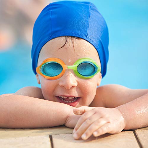 Outdoormaster Kids Swim Goggles 2 Pack - Quick Adjustable Strap Swimming Goggles For Kids - D #TOP5