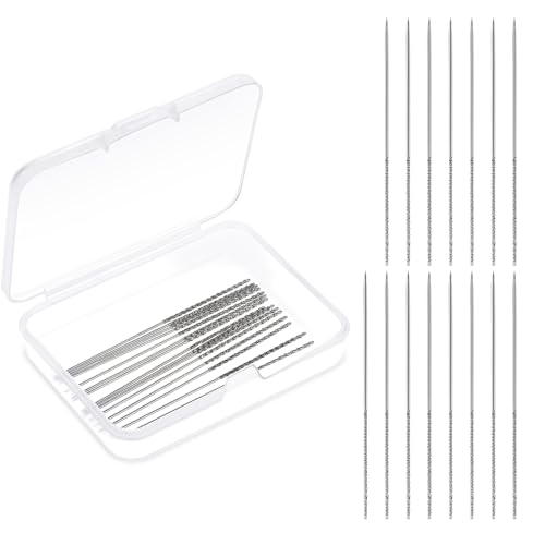 15 Pack Snag Nab It Tool Snag Repair Needle 0.03 x 2.36 Snag Repair Sewing Tool Repair Knits and Woven Tool with Case Leather Craft Sewing Stitching Needle for Knitted Woven Cloth Drapes Garments