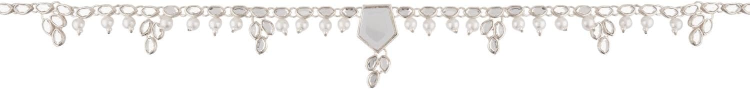 Efulgenz Indian Jewelry for Women Waist Chain Boho Retro Faux Kundan Crystal Kamarbandh Waist Belt Belly Chain Beach Body Jewelry Costume Accessories