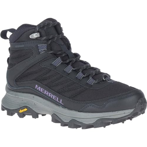 Image of Merrell Women's Moab SPD Thrmo Sneaker, Black /White, 7 UK, Black White