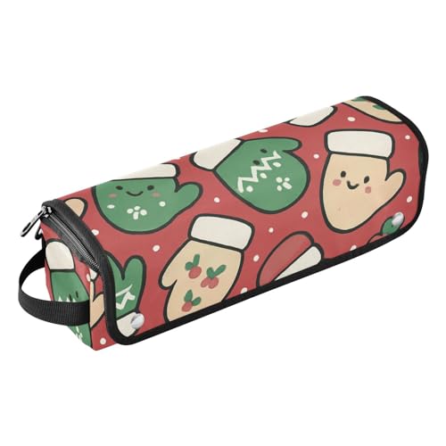 Bolso de viaje GuoChe para herramientas de cabello y tapete resistente al calor con cierre - Fondo rojo miniatura 1