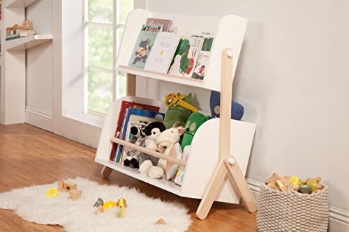 Babyletto Tally Storage Bookshelf In White And Washed Natural #TOP3