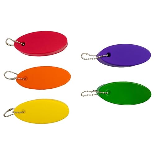 GUQIANLU 5 Pcs Floating Keychain for Boat Keys, Waterproof