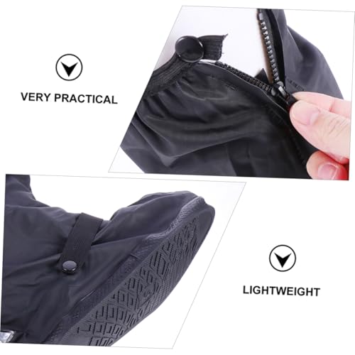 Cubres zapatos de ciclismo y pesca duraderos negros miniatura 3