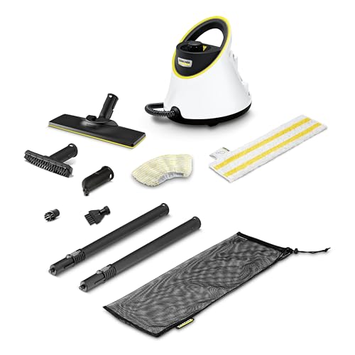 Kärcher SC 2 Deluxe Steam Cleaner Surface Capacity: Approx. 75 m Tank: 1 Litre Steam Pressure: Max. 3.2 Bar Heating Time: 6.5 Minutes Heating Power: 1 500 W with accessories