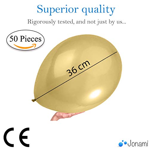 50 Gouden en Wit Confetti Ballonnen Latex Transparante Ballondecoratie voor Nieuwjaar, Verjaardag en Afstudeerfestijn - Image 5