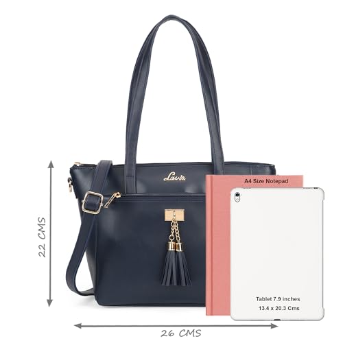 Image of Lavie Women's Mylo Tassel Tote Bag | Tote Bag for Work | Ladies Purse | Stylish Shoulder Bag | Gift for Women