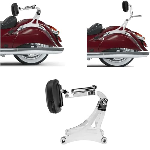 Beifahrer-Rückenlehne Für Indian Für Challenger Dark Für Horse Icon 2022-2023 Motorrad Beifahrer-/Fahrerrückenlehne Sissy Bar Gepäckträger-Montagesatz Verstellbar
