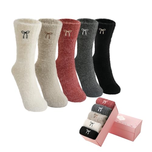 Image of SISOSOCK Cozy Womens Fuzzy Socks,Soft Push Wool Socks,Warm Gifts for Women