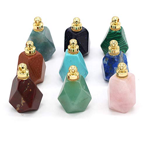 Pendentif bouteille de parfum en pierre naturelle : le coffret de 3 bijoux idéal à offrir - 2