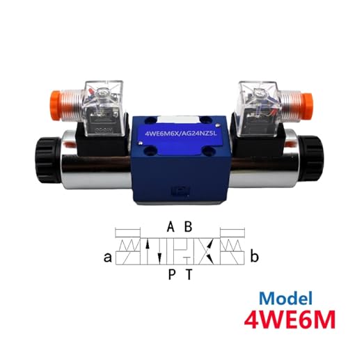 Vanne hydraulique 4WE6M DC12V de commande directionnelle à solénoïde 6X - 3