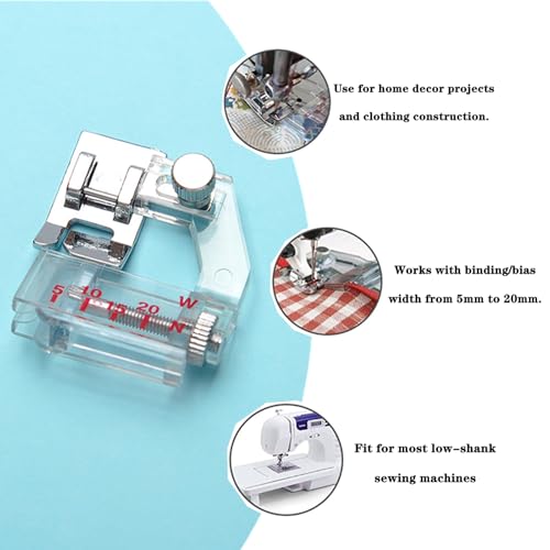4 Piezas Pie Prensatelas Ajustable para Máquina de Coser miniatura 4