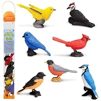 Safari Ltd Backyard Birds Toob - 678304 Miniature Bird Figure Set For Kids & Collectors