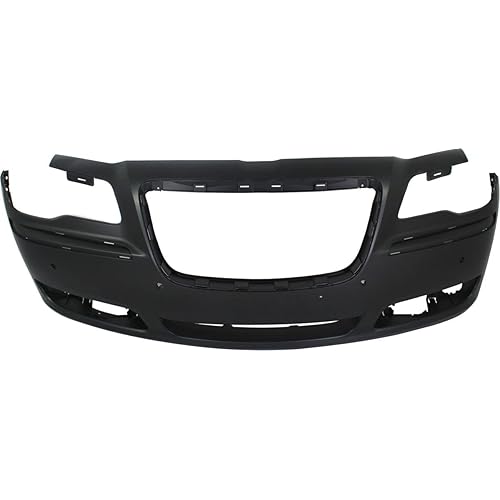 Garage-Pro Front Bumper Cover Primed Compatible with 2011-2014 Chrysler 300 Except SRT-8 | For Models with Adaptive Cruise Control, With Parking Aid Sensor - CAPA Certified