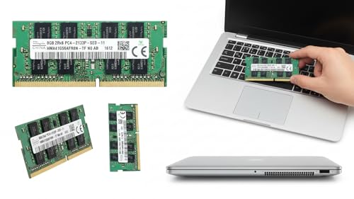 Image of 8GB DDR4 2133MHz Laptop RAM - PC4-17000S 260-Pin SODIMM 1.2V Non-ECC 2Rx8 Memory Module Replacement Compatible with SK Hynix HMA41GS6AFR8N-TF
