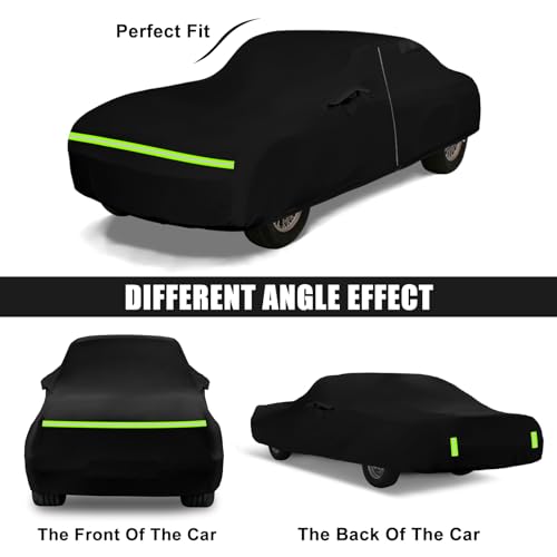 Image of Waterproof Car Cover Compatible with 1960-1979 MG Midget Convertible /Roadster Accessories, All Weather Classic Car Covers with Inner Cotton&Zipper Door for Snow Rain Protection