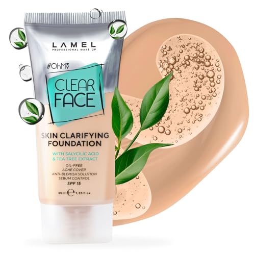 LAMEL Oh My Clear Face Full Coverage Foundation for Oily ...