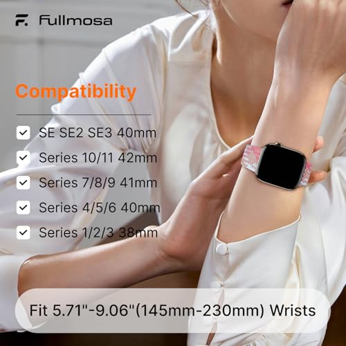 Image of Fullmosa 2 Pack Magnetic Nylon Strap for Apple Watch