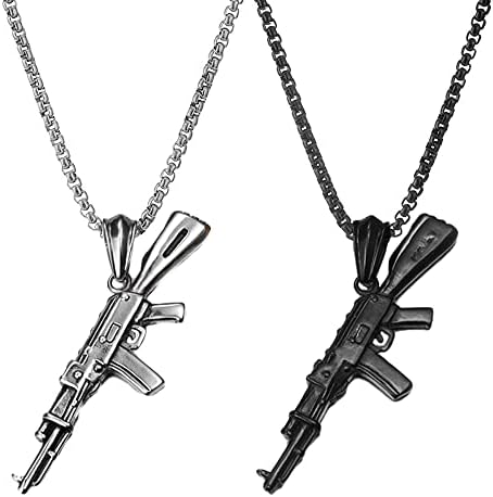 JKJF 2 Stück Anker Anhänger Kette Halskette Edelstahl Anker Nautisch