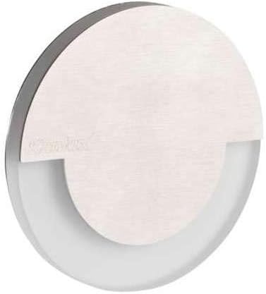 LED Recessed Spot Marking 220 V-1 W-escalier Ilot Corridor Wall Pieces – Stainless Steel Effect Glass – Cool White 6000 K [Energy Class A]