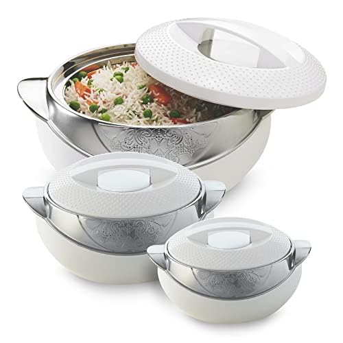 Cocottes à double paroi Lot de 3 boîtes isolantes 1800 1180 650 ml