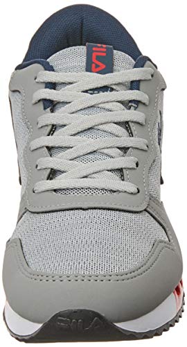 Tênis Euro Jogger Sport, FILA, Masculino, Cinza/Marinho/Vermelho, 40