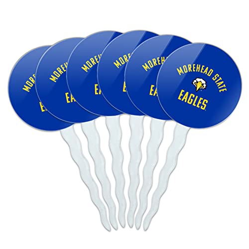 Morehead State Eagle Cupcake Picks Toppers Decoration Set of 6