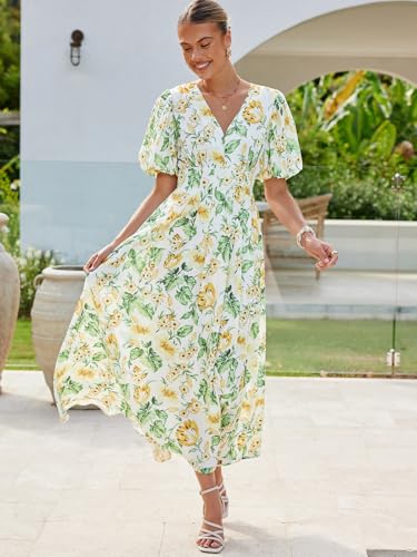 Image of Maxigerui Women's Summer Floral Maxi Dress Spring Wedding Guest Dress 2026