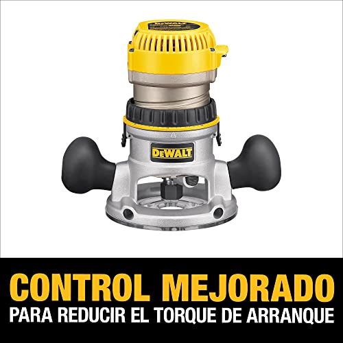 Dewalt Router, Fixed Base, 12-Amp, 24,000 Rpm Variable Speed Trigger, 2-1/4Hp, Corded (Dw618) Yellow #TOP2