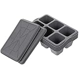 Toyvian 4 Pièces Pot De Fleurs à Compartiments Jardinière De Plantation Pot De Jardin a...