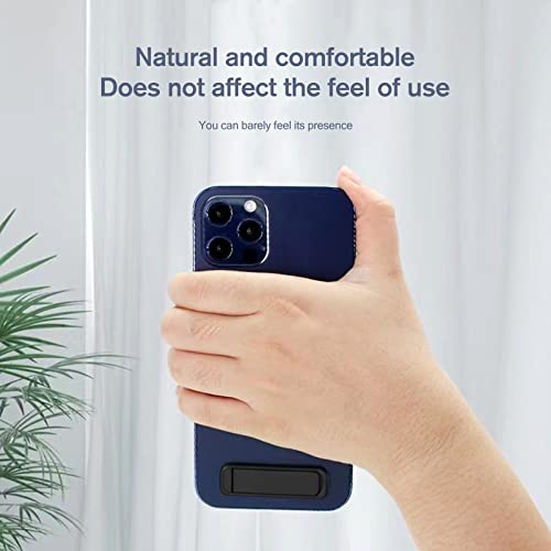 Wansurs [2 Pack] Mini Phone Kickstand Blackcell Phone Stick Stand, Folding Invisible Portable Metal Cell Phone Stand Holder For Desk #TOP4