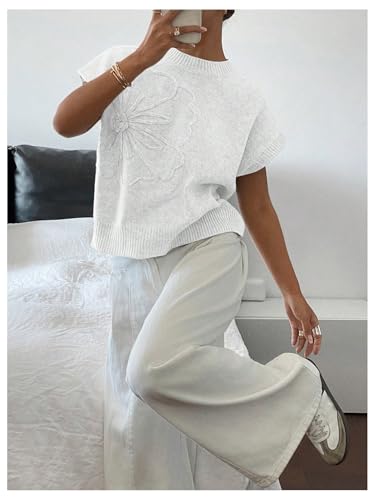 Image of SOLY HUX Women's Short Sleeve Business Casual Sweater