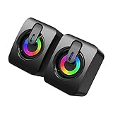 Haut-parleurs de bureau filaires : diaphragme de basse, deux haut-parleurs pour un son stéréo, haut-parleurs pour ordinateur portable