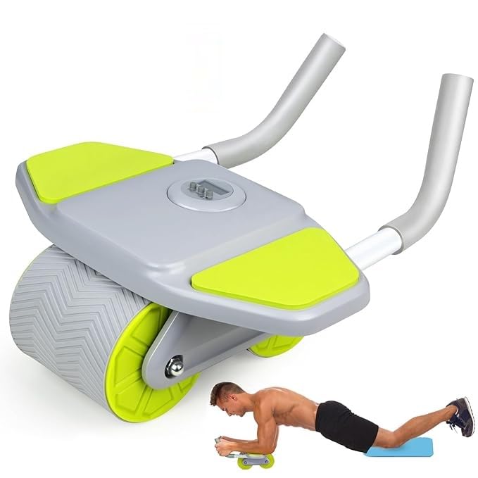 Exercise Roller Wheel | Intelligent Timing Wheel,Exercise Roller Wheels with Elbow Support for Core Workout Abdominal Exercise Rollers-picture-17
