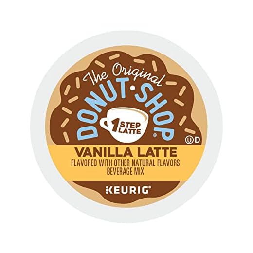 The Original Donut Shop Vanilla Latte, Single-Serve Keurig K-Cup Pods, Flavored Coffee, 20 Count