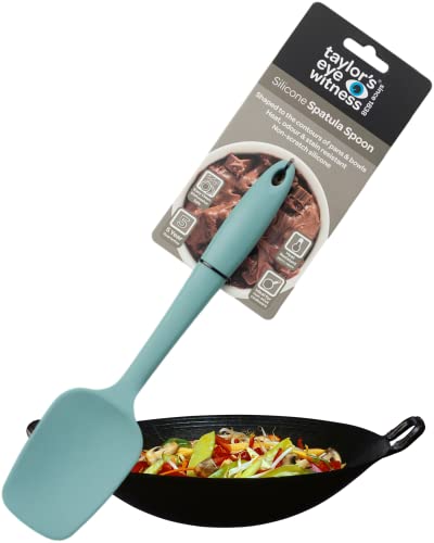 Ustensiles - Gris AF Bleu Noir Marbre Blanc Berry Stonewash Aqua Denim Silicone Spatula Spoon 27cm/11" bleu eau Cover