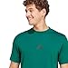 adidas Men's Essentials 3-Stripes Sportswear T-Shirt, Collegiate Green/Black, Large