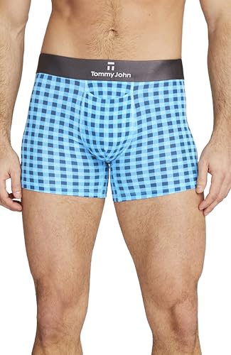 Image of Tommy John Men's Trunk 4 inch Underwear, Second Skin Boxers with Supportive Contour Pouch, Soft, Breathable Stretch Fabric Boxers
