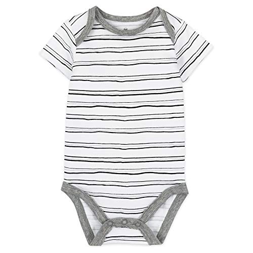 Image of HonestBaby unisex-baby Organic Cotton Short Sleeve Bodysuits Multipack