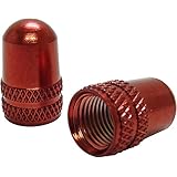 Ruler(ルーラー) アルミバルブキャップ 米式バルブ用 レッド LY-NC-USRD