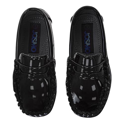 Image of Josmo Boys Moccasin Driving Loafers - Casual Dress Penny Slip On Boat Shoes (Sizes: 5-10 Toddlers / 11-13 Little Kids / 1-5 Big Kids)
