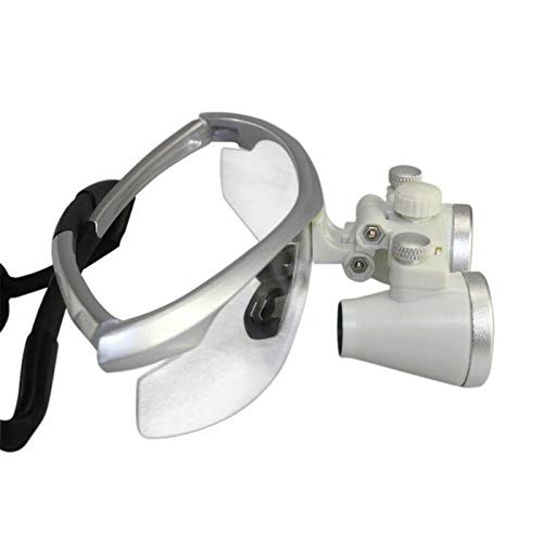Dental Lupenbrille Kopflupe Brillenlupe 3.5x420mm LED Scheinwerfer Vergrößerungsglas + Headlight