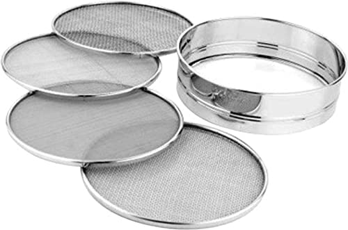 Set Di 5 Colini Intercambiabili In Acciaio Inox – Per Farina, Spezie, Chalni, Con Manico, Lavabili In Lavastoviglie