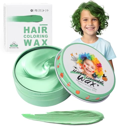 Tinte temporal verde para niños, tinte verde instantáneo para el cabello, para mujeres, hombres, color verde, pomada de peinado, cremas para teñir el cabello, para fiestas, cosplay, Halloween