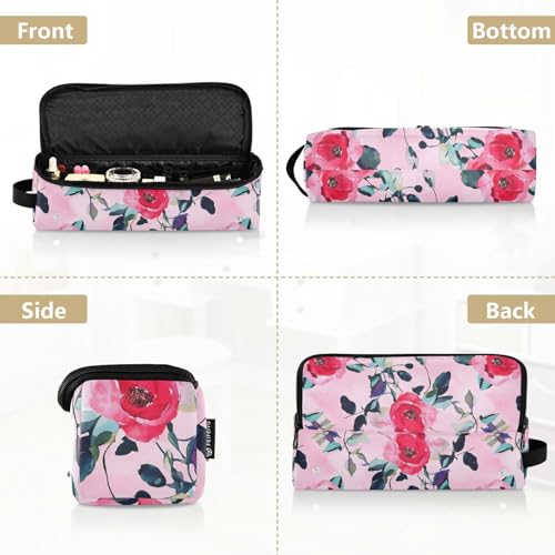 Bolsa de Viaje Red Roses para Herramientas de Cabello con Esterilla Resistente al Calor Doble Capa para Herramientas Calientes como Plancha y Rizadora miniatura 5