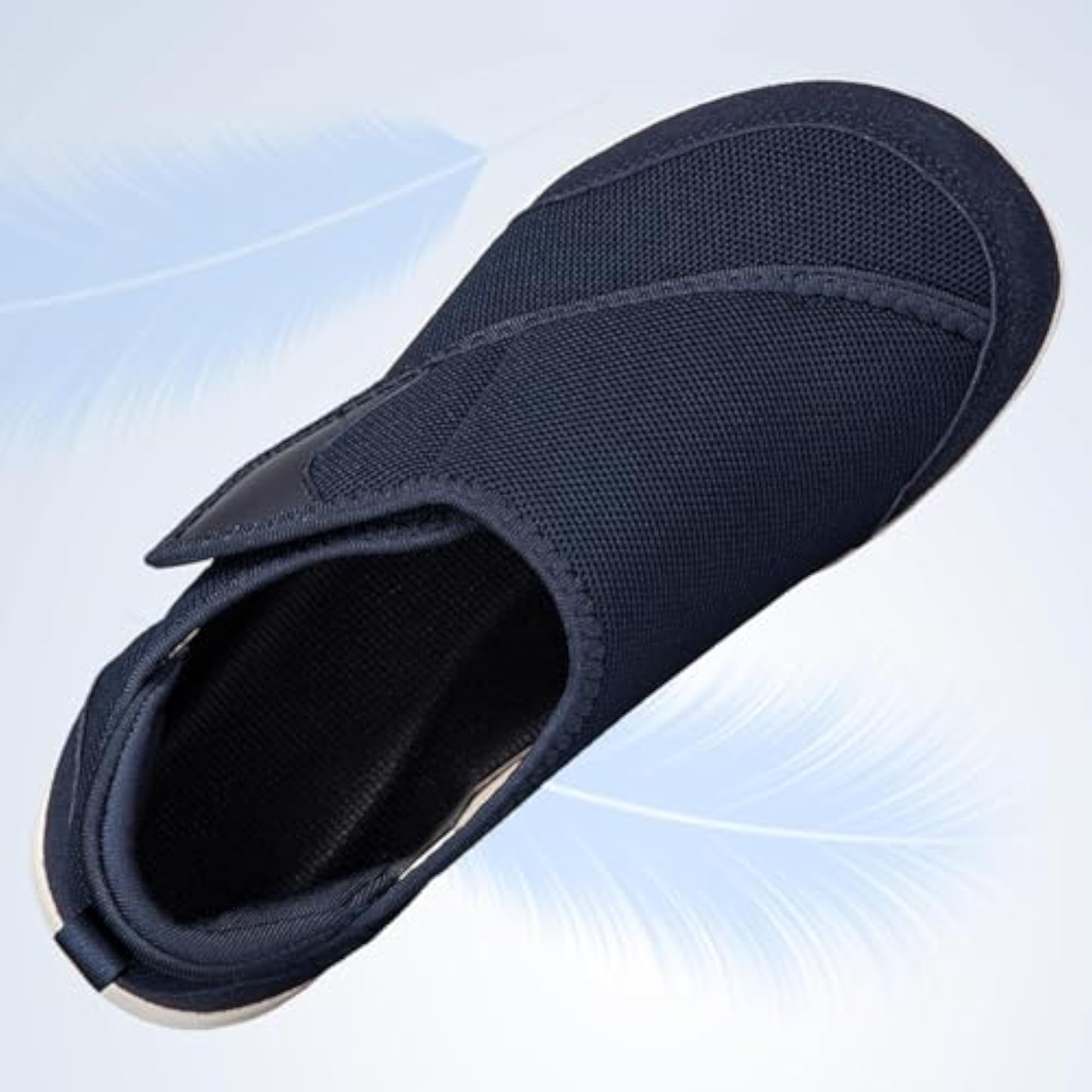 Men's Adjustable Strap Walking Shoes, Low Top Cushioning Flats