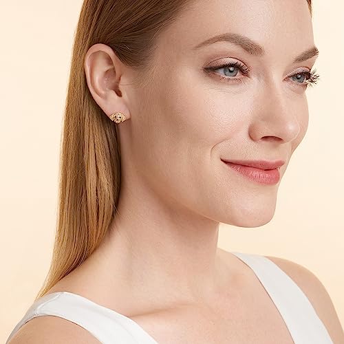 SCAMPER & CO Dog Breed Cubic Zirconia Puppy Design Stud Earrings for Women - Genuine Gemstone Sterling Silver Earrings, Premium Real 18K Yellow Gold or Gunmetal Plating Jewelry Gift for Dog Lovers4