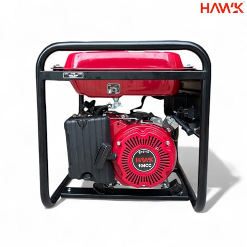 Image of HAWK 1000W Portable Petrol Generator with Recoil Start, AVR Technology, Copper Coil, Portable Design, Fuel Efficient, Ideal for Home Backup, Small Shops & Outdoor Power Needs